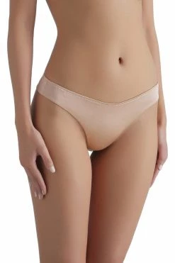 Sandra Silk Australia Panties Everyday Bisque Silk Thong