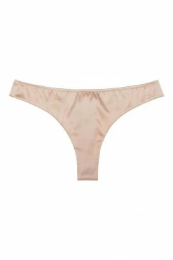 Sandra Silk Australia Panties Everyday Bisque Silk Thong