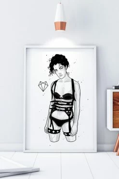 Darkest Fox Shop 43 Wolfmumma Darkest Vixen Framed Art β’ Sky