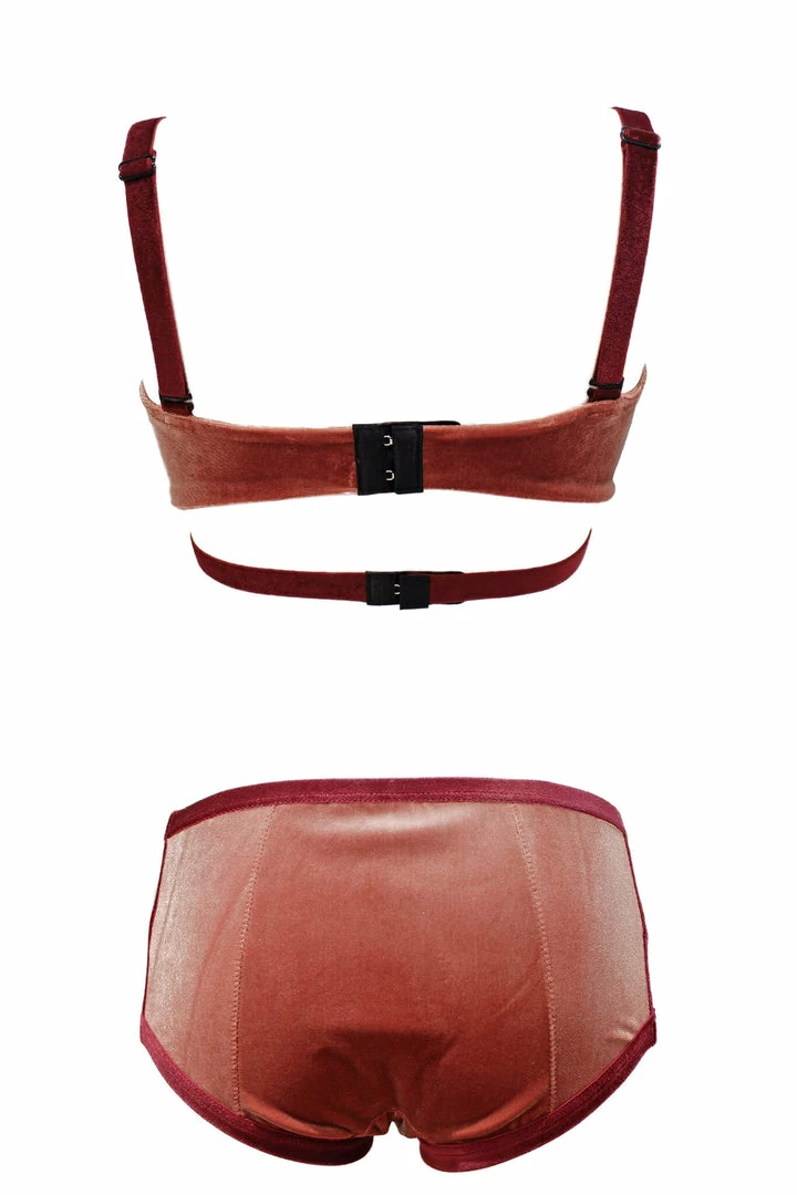 Best deal π€© K+1% Smoky Pink Velour Lingerie Set Lingerie Sets π₯° 4 K+1% Smoky Pink Velour Lingerie Set Lingerie Sets