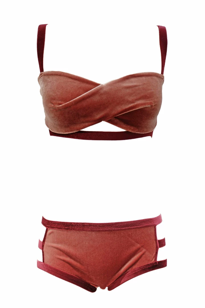 Best deal π€© K+1% Smoky Pink Velour Lingerie Set Lingerie Sets π₯° 3 K+1% Smoky Pink Velour Lingerie Set Lingerie Sets