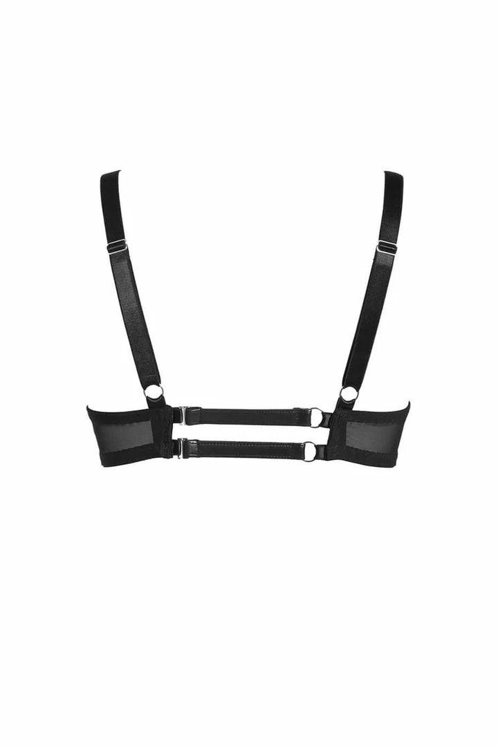 Brand new π Something Wicked Bras Nina Balconette Leather Bra π 4 Something Wicked Bras Nina Balconette Leather Bra