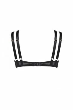 Something Wicked Bras Nina Demi Balconette Leather Bra