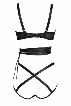 Something Wicked Lingerie Sets Lexi Leather Bondage Set