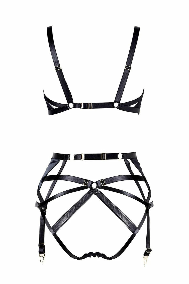 Top 10 π Something Wicked Jade Garter Belt Leather Lingerie Set π 4 Something Wicked Jade Garter Belt Leather Lingerie Set