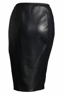 Something Wicked Lexi Black Leather Skirt
