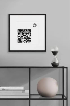 Darkest Fox Framed Crypto Love • Support With Sats