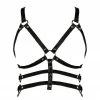 VoyeurX Subjection Open Leather Harness Bra Bras