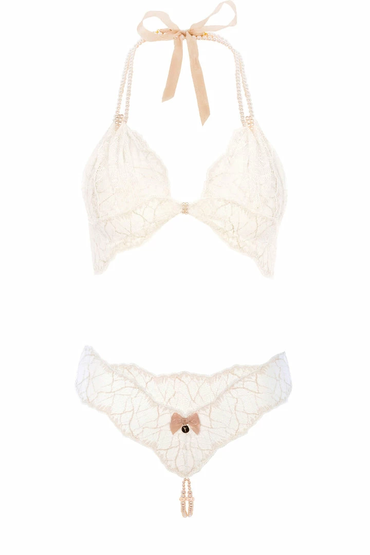 Outlet π Bracli Lingerie Sets Sydney Ivory Lace Double Pearls Set π 3 Bracli Lingerie Sets Sydney Ivory Lace Double Pearls Set