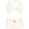 Bracli Sydney Ivory High Waist Pearl Thong Set