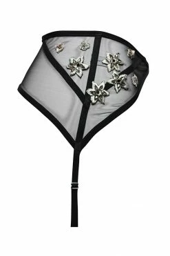 Taryn Winters Toys & Accessories Satine Sheer Black Garter Belt