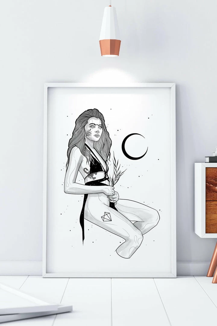 Wholesale 🔥 Wolfmumma Darkest Vixen Framed Art • Tiff ⌛ 3 Wolfmumma Darkest Vixen Framed Art • Tiff