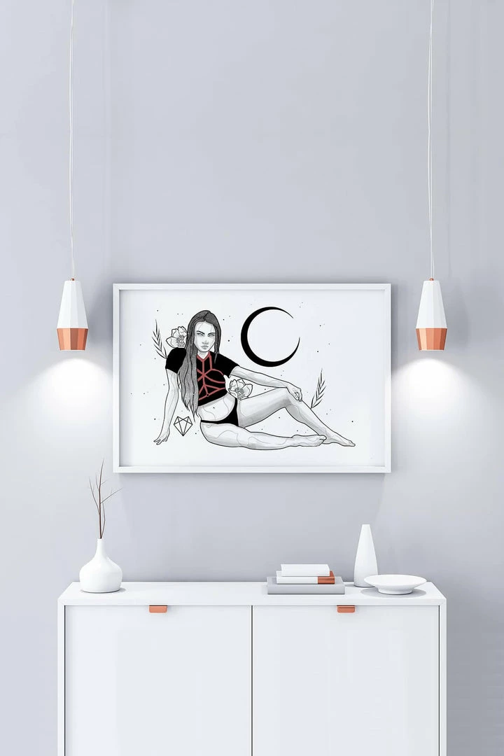 Buy ✨ Wolfmumma Darkest Vixen Framed Art • Tracie 🥰 3 Wolfmumma Darkest Vixen Framed Art • Tracie