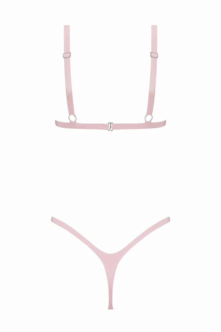 Cheapest π Elissa Poppy Baby Pink Latex Triangle Lingerie Set Lingerie Sets β¨ 4 Elissa Poppy Baby Pink Latex Triangle Lingerie Set Lingerie Sets