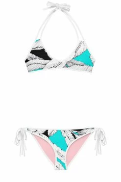 Darkest Fox Turquoise Jungle Pink Dusk Bikini Swimwear