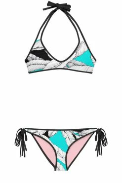 Darkest Fox Turquoise Jungle Pink Dusk Bikini Swimwear