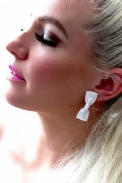 Tyes.by.tara Femme Fatale White Earrings