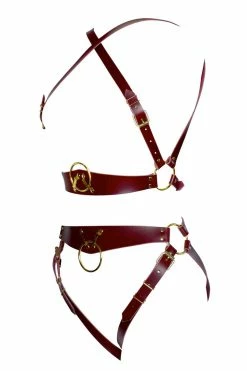 Love Lorn Lingerie Vanya Leather Harness Set Lingerie Sets