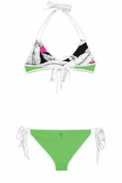 Darkest Fox Fuschia Jungle Green Canopy Reversible Bikini