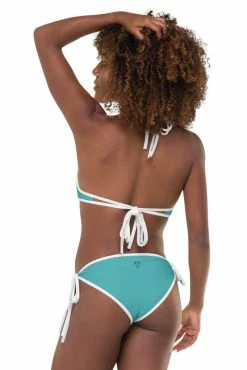 Darkest Fox Tangerine Jungle Sapphire Sky Reversible Bikini Swimwear