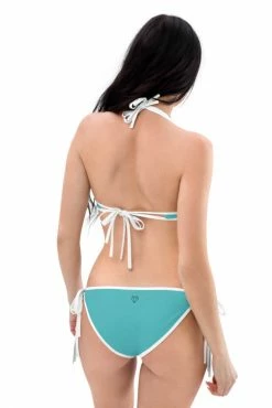 Darkest Fox Tangerine Jungle Sapphire Sky Reversible Bikini Swimwear