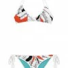 Darkest Fox Tangerine Jungle Sapphire Sky Reversible Bikini Swimwear